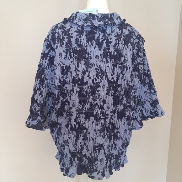 Anthropologie Maeve Smocked Blouse - Picture 4 of 11